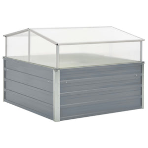 Galleria Design Greenhouse 100x100x85 cm Galvanised Steel Grey