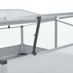 Galleria Design Greenhouse 100x100x85 cm Galvanised Steel Grey