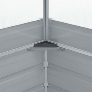 Galleria Design Greenhouse 100x100x85 cm Galvanised Steel Grey