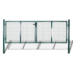 Galleria Design Fence Gate Steel 306x100 cm Green
