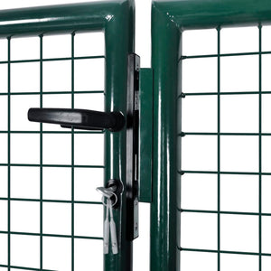 Galleria Design Fence Gate Steel 306x100 cm Green