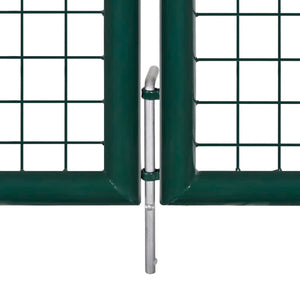 Galleria Design Fence Gate Steel 306x100 cm Green