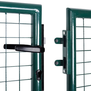 Galleria Design Fence Gate Steel 306x100 cm Green