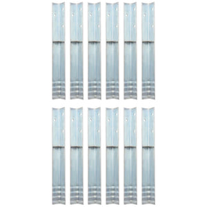 Galleria Design L-shaped Ground Anchors 12 pcs Galvanised Steel 5x5x50 cm