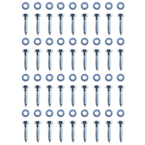 Galleria Design L-shaped Ground Anchors 12 pcs Galvanised Steel 5x5x50 cm