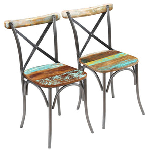 Galleria Design Dining Chairs 2 pcs Solid Reclaimed Wood