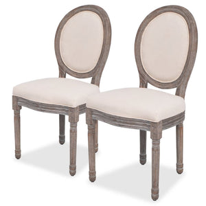 Galleria Design Dining Chairs 2 pcs Linen
