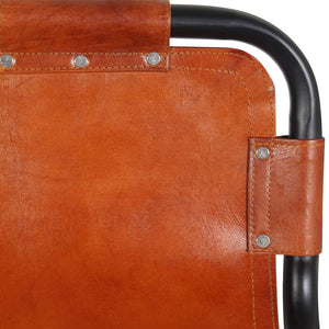 Galleria Design Bar Stools 2 pcs Real Leather