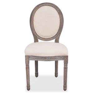 Galleria Design Dining Chairs 6 pcs Cream Fabric