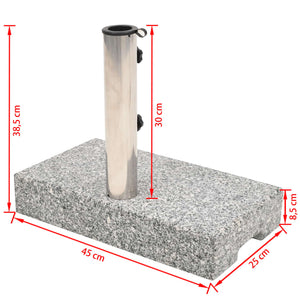 Galleria Design Parasol Base Granite Rectangular 25 kg