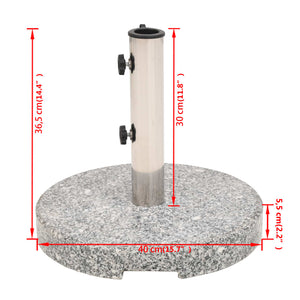 Galleria Design Parasol Base Granite Round 20 kg
