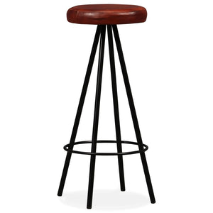 Galleria Design Bar Stools 2 pcs Real Leather