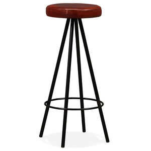 Galleria Design Bar Stools 2 pcs Real Leather