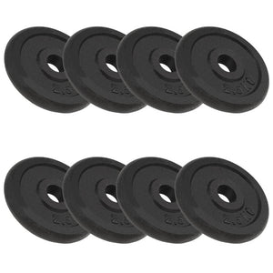 Galleria Design Weight Plates 8 pcs 8x2.5 kg Cast Iron