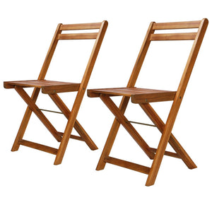 Galleria Design Outdoor Bistro Chairs 2 pcs Solid Acacia Wood