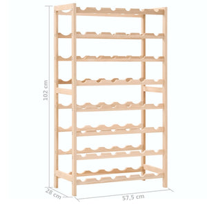 Galleria Design Wine Rack Cedar Wood 57.5x28x102 cm