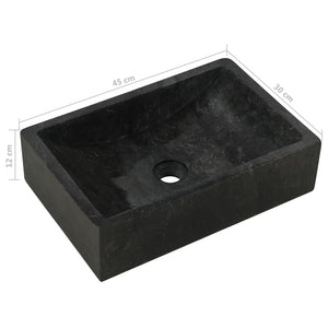 Galleria Design Sink 45x30x12 cm Marble High Gloss Black