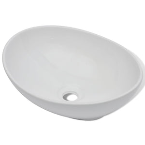 Galleria Design Ceramic Basin 40x33 cm Oval White