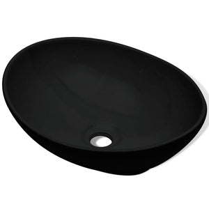 Galleria Design Ceramic Basin 40x33 cm Black Ceramic