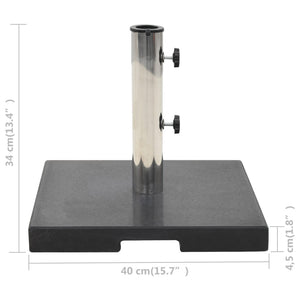 Galleria Design Parasol Base Granite 20 kg Square Black