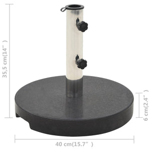 Galleria Design Parasol Base Granite 20 kg Round Black