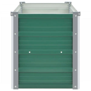 Galleria Design Garden Raised Bed Galvanised Steel 160x40x45 cm Green
