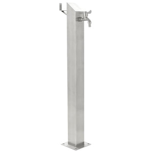 Galleria Design Garden Water Column Stainless Steel Square 95 cm