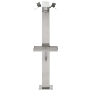 Galleria Design Garden Water Column Stainless Steel Square 95 cm
