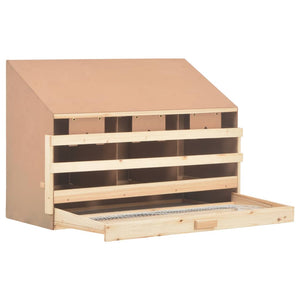 Galleria Design Chicken Laying Nest 3 Compartments 93x40x65 cm Solid Pine Wood