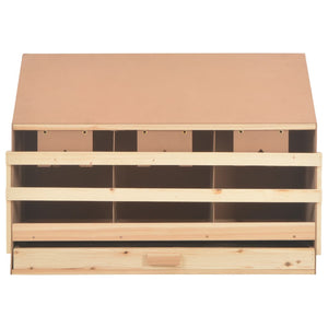 Galleria Design Chicken Laying Nest 3 Compartments 93x40x65 cm Solid Pine Wood