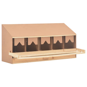 Galleria Design Chicken Laying Nest 5 Compartments 117x33x54 cm Solid Pine Wood