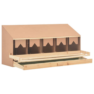 Galleria Design Chicken Laying Nest 5 Compartments 117x33x54 cm Solid Pine Wood