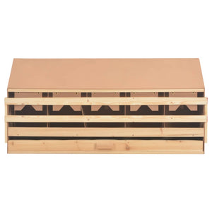 Galleria Design Chicken Laying Nest 5 Compartments 117x33x54 cm Solid Pine Wood