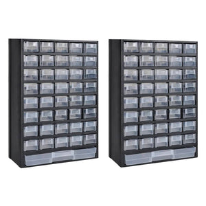 Galleria Design 41-Drawer Storage Cabinet Tool Box 2 pcs Plastic