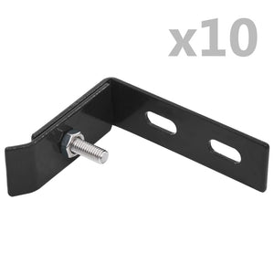 Galleria Design Wall Corner Connector 10 Sets Anthracite