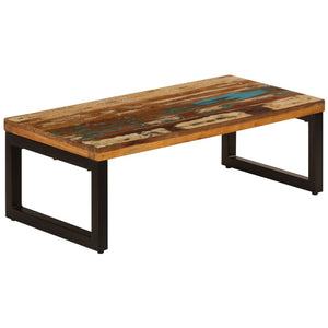 Galleria Design Coffee Table 100x50x35 cm Solid Reclaimed Wood and Steel