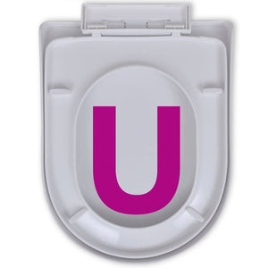 Galleria Design Toilet Seats with Soft Close Lids 2 pcs Plastic White