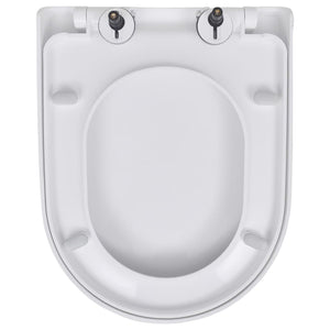 Galleria Design Toilet Seats with Soft Close Lids 2 pcs Plastic White
