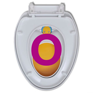 Galleria Design Toilet Seats with Soft Close Lids 2pcs Plastic White and Yellow