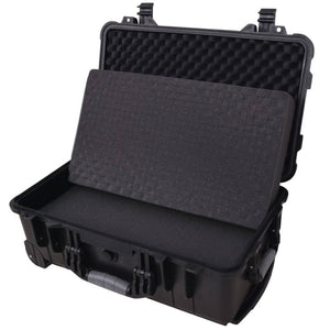 Galleria Design Wheel-equipped Tool/Equipment Case with Pick & Pluck Foam Inside