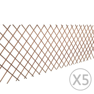 Galleria Design Willow Trellis Fence 5 pcs 180x90 cm