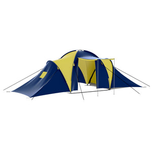 Galleria Design Camping Tent Polyester 9 Persons Blue-yellow