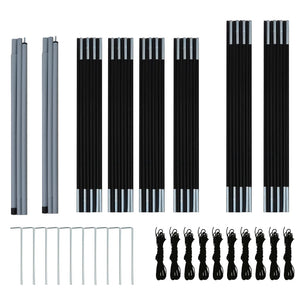 Galleria Design Camping Tent Polyester 9 Persons Blue-yellow