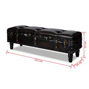 Galleria Design Long Storage Bench Brown