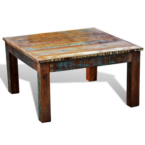 Galleria Design Coffee Table Square Reclaimed Wood