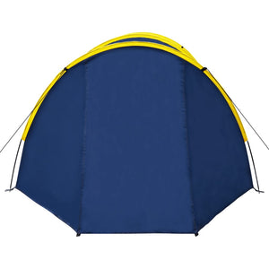 Galleria Design Camping Tent 4 Persons Navy Blue/Yellow