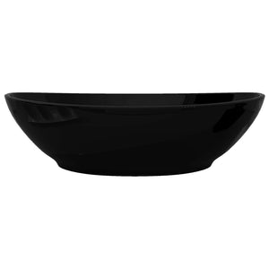 Galleria Design Luxury Ceramic Basin Oval-shaped Sink Black 40 x 33 cm