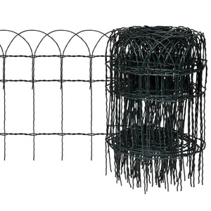 Galleria Design Garden Border Fence Powder-coated Iron 10x0.4 m
