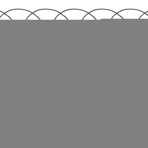 Galleria Design Garden Border Fence Powder-coated Iron 10x0.4 m