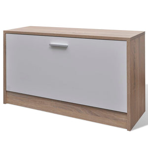 Galleria Design Oak and White 3-in-1 Wooden Shoe Cabinet Set